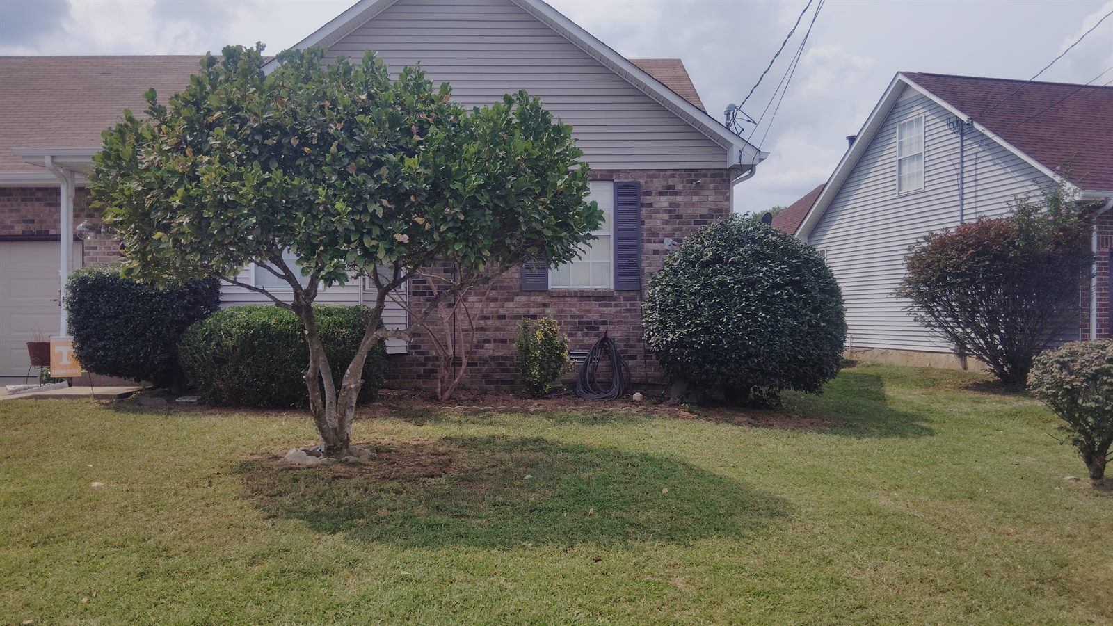 Completed landscaping project