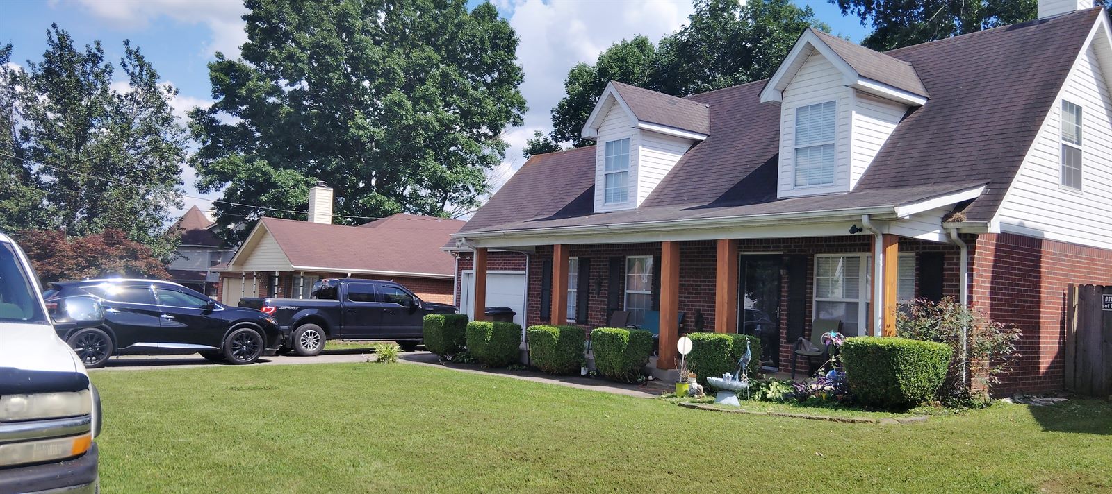 Completed landscaping project