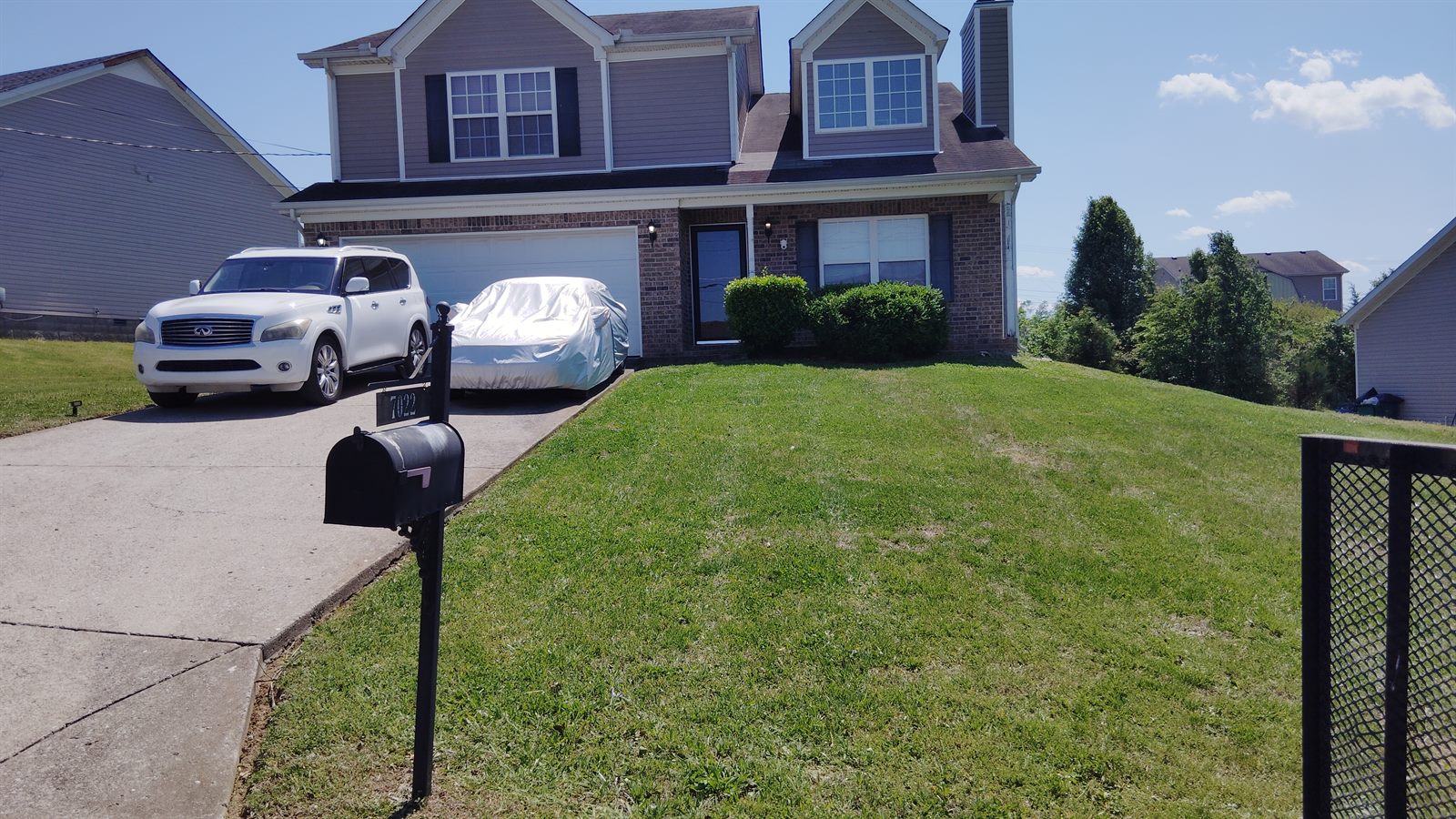Completed landscaping project